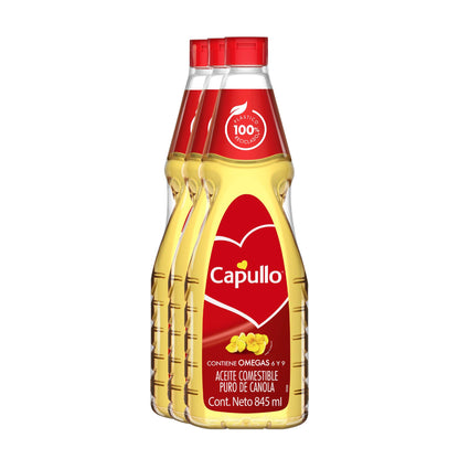 Capullo Aceite Canola 3Pack 845ml