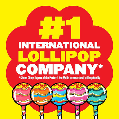 Perfetti van Melle USA Inc. - Minipiruletas Chupa Chups, ventosas para niños, caramelos a granel de Halloween, fiesta, bolsa de 240 unidades