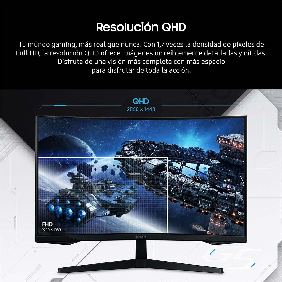 Samsung Monitor Gamer 24 Pulgadas Odyssey, FHD VA 180 Hz, G3