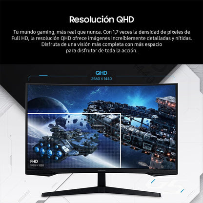 Samsung Monitor Gamer 24 Pulgadas Odyssey, FHD VA 180 Hz, G3