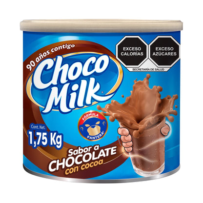 Choco Milk Alimento en Polvo Fortificado para Leche Sabor Chocolate Lata 1750g