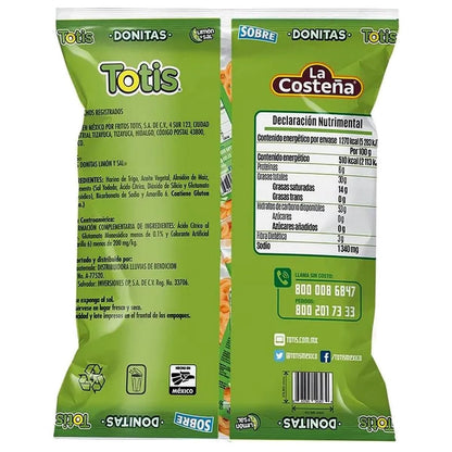 Bizzico TOTIS Frituras Totis Donitas Limon Y Sal Pack 25 De 10 G
