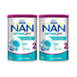 Nestlé Nestle Nan Fórmula Infantil 2 OPTIMAL pro, 1.2 kg, Duo Pack, Rinde 533 onzas