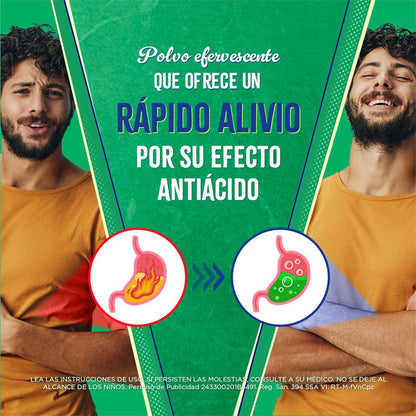 Picot Sal de Uvas Antiácido Polvo Efervescente, pack de 6 cajas con 10 sobres cada una