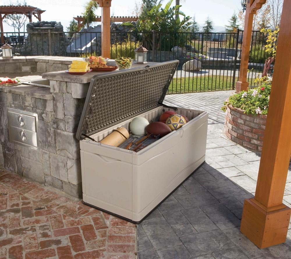 Lifetime 60254 - Caja de Almacenamiento para Exteriores de Alta Resistencia, 150 galones