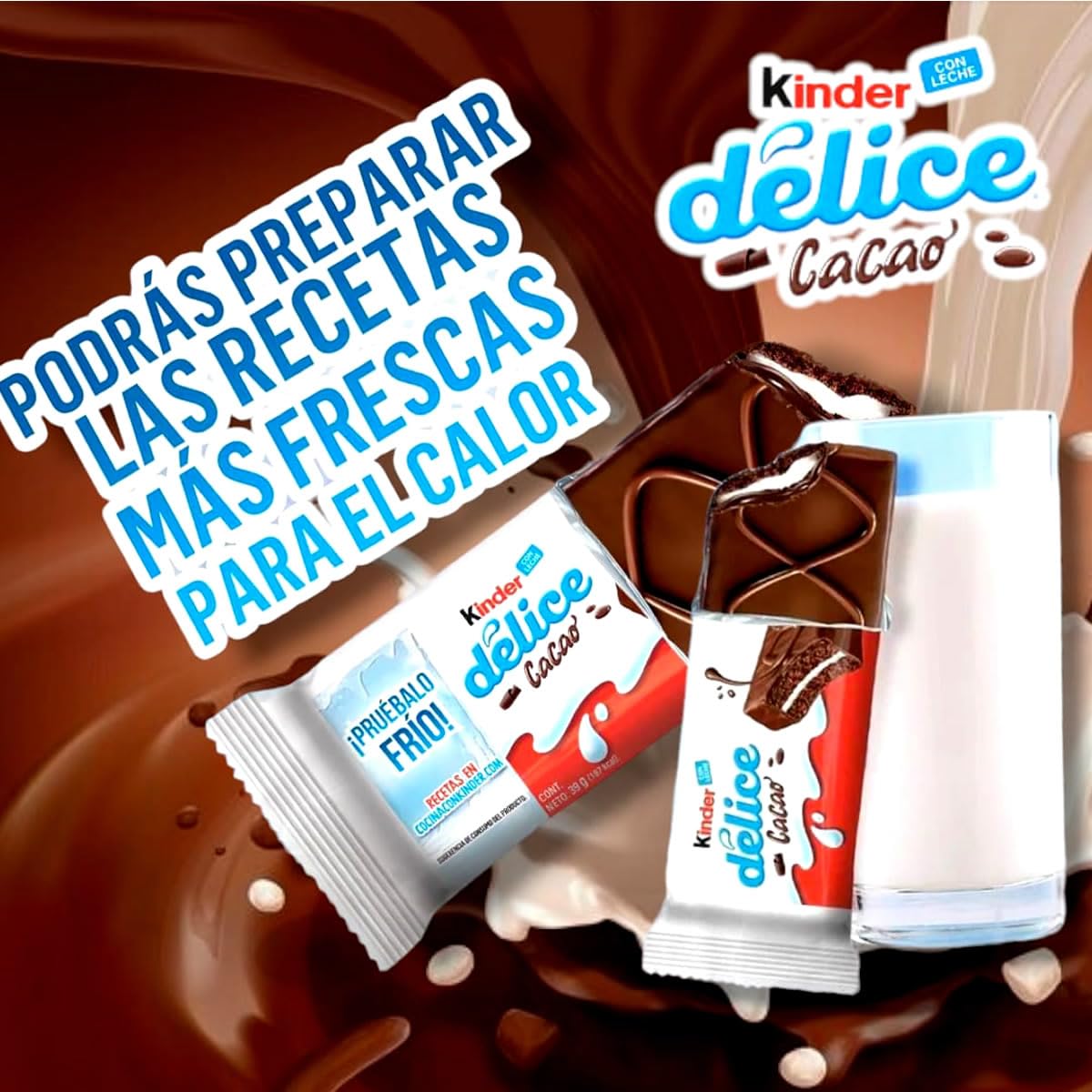Kinder - Kinder Chocolate Delice Cacao - 10 Piezas