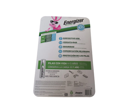 Energizer Recarga, 6 pilas AA y 4 pilas AA recargables con 1 cargador