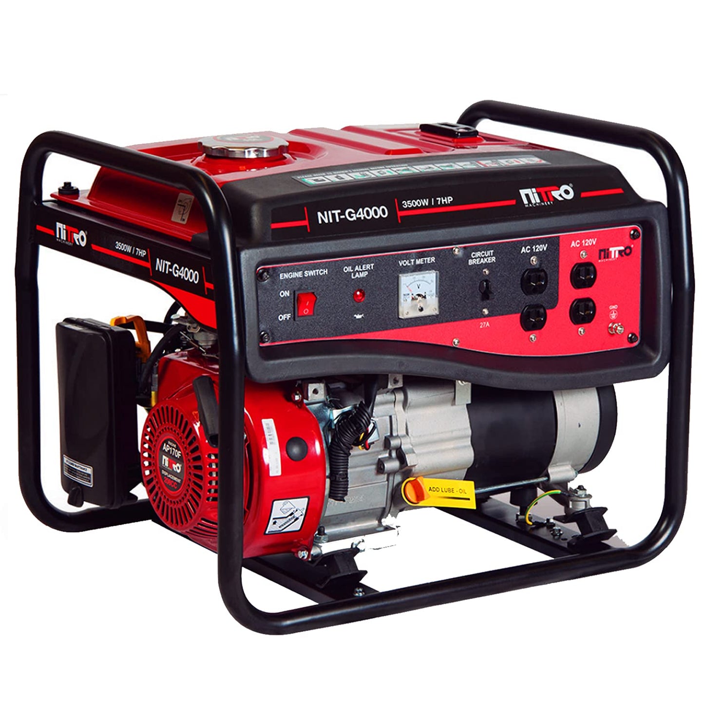 Nitro - GENERADOR 3500Wtts 7 HP 120V/60Hz GASOLINA 4T NITRO NIT-G4000