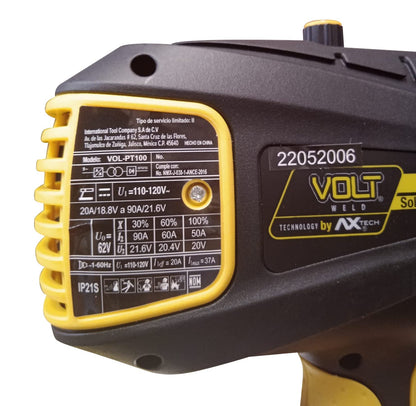 VOLT WELD - Soldadora Inversor MMA 90A Tipo Pistola VOLT-PT100 110V