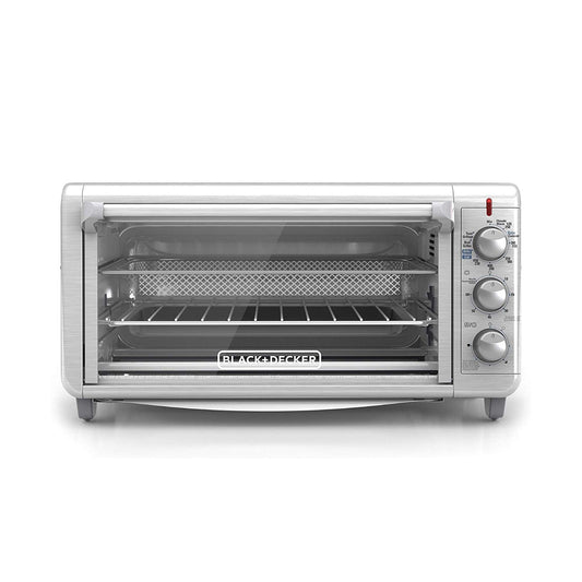BLACK + DECKER - Horno con freidora de aire BLACK+DECKER extra amplio