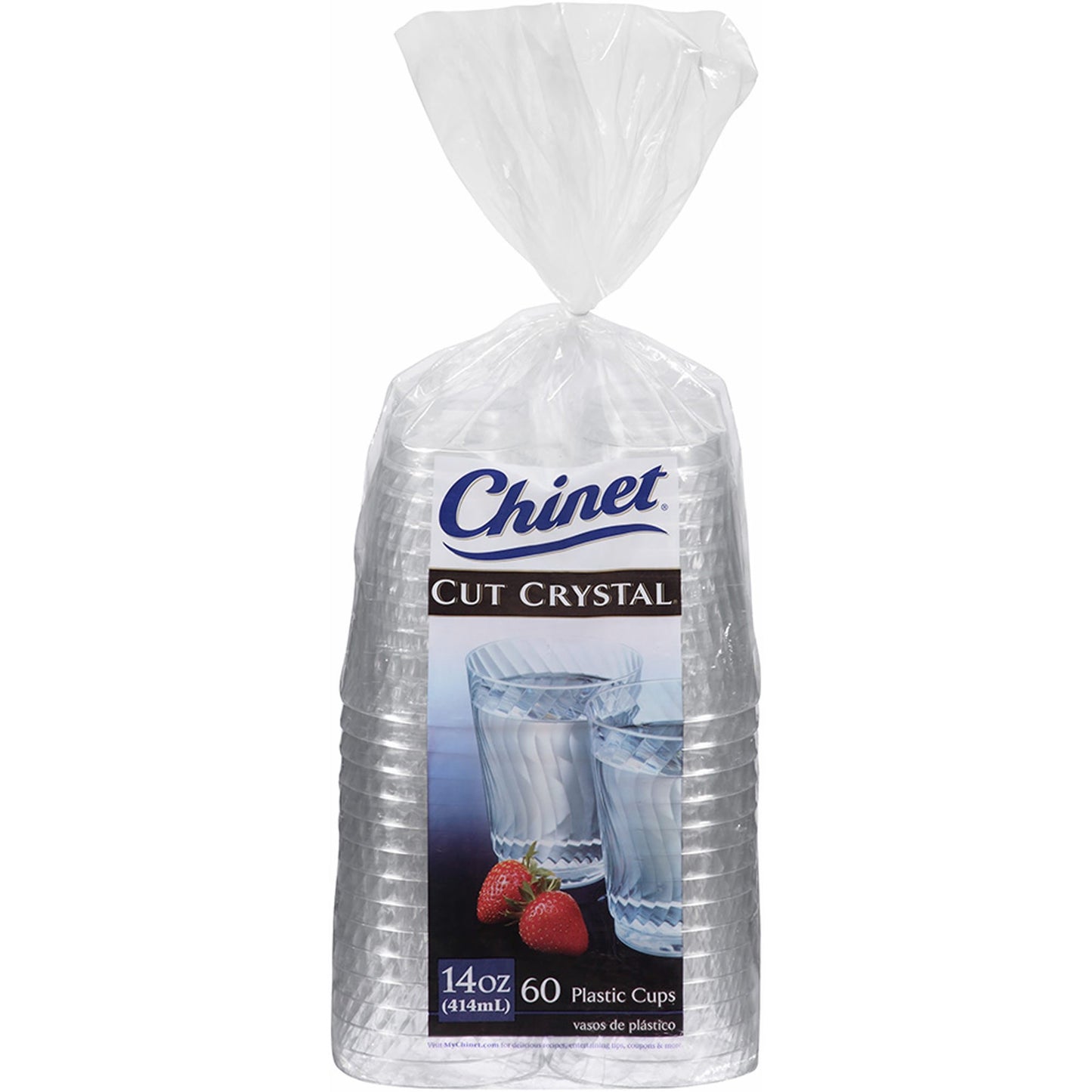 Chinet Cut Crystal 14 Oz 60 Count