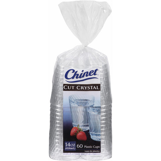 Chinet Cut Crystal 14 Oz 60 Count