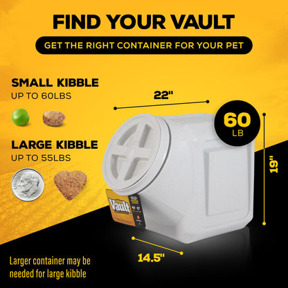 Gamma2 Vittles Vault - Contenedor hermético apilable para almacenar alimentos para mascotas