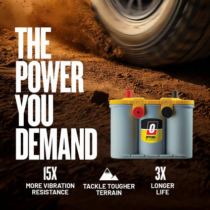 Optima Batteries 8014-045 D34/78 YellowTop - Batería de doble uso, parte superior amarilla