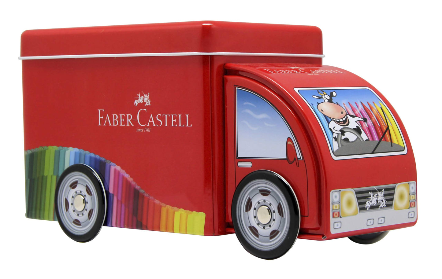 Faber-Castell - Plumones Faber Castell Camion de Metal con 33 Plumones