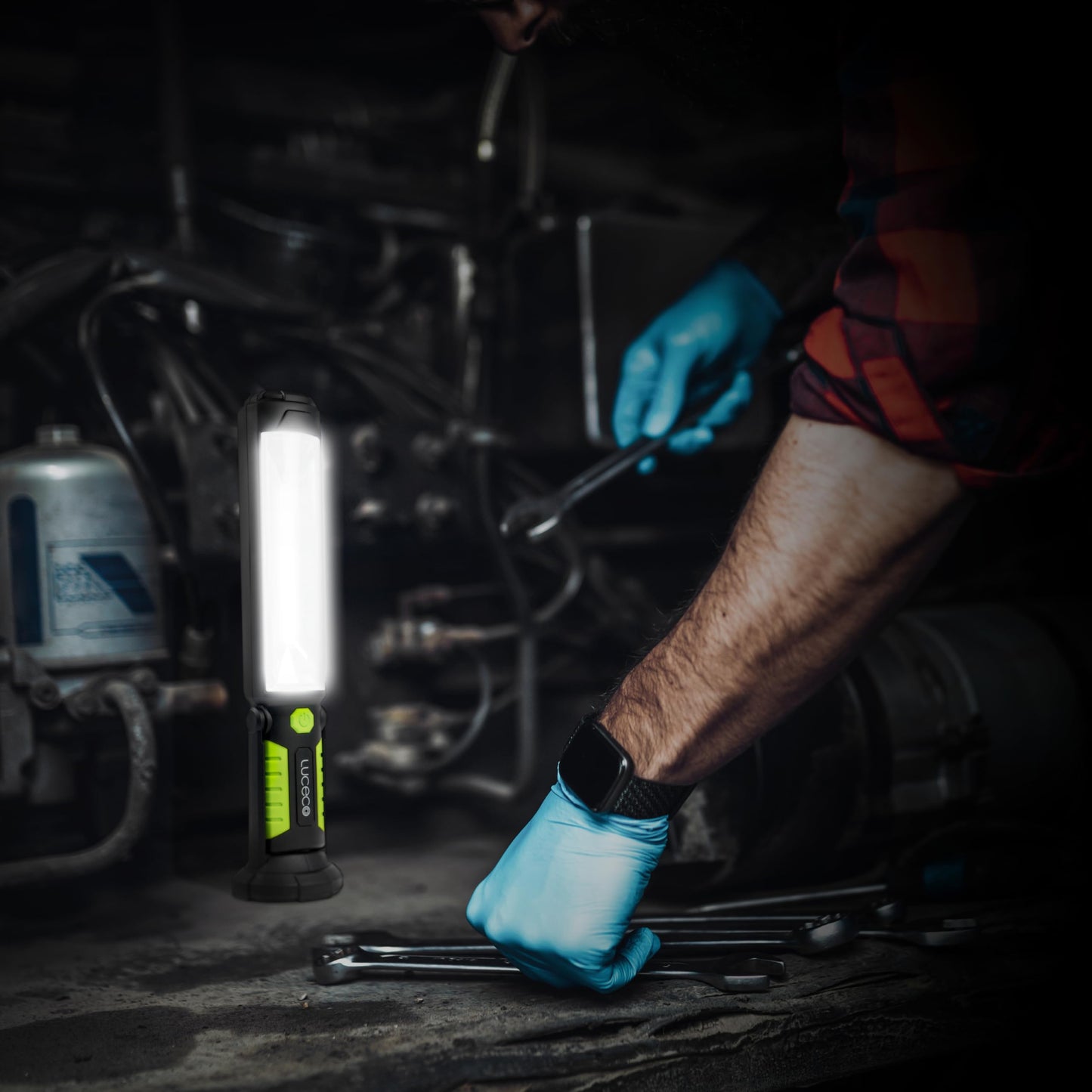 Lampara de Inspeccion Recargable Tilt Torch 5W con Power Bank