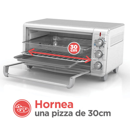 BLACK + DECKER - Horno con freidora de aire BLACK+DECKER extra amplio