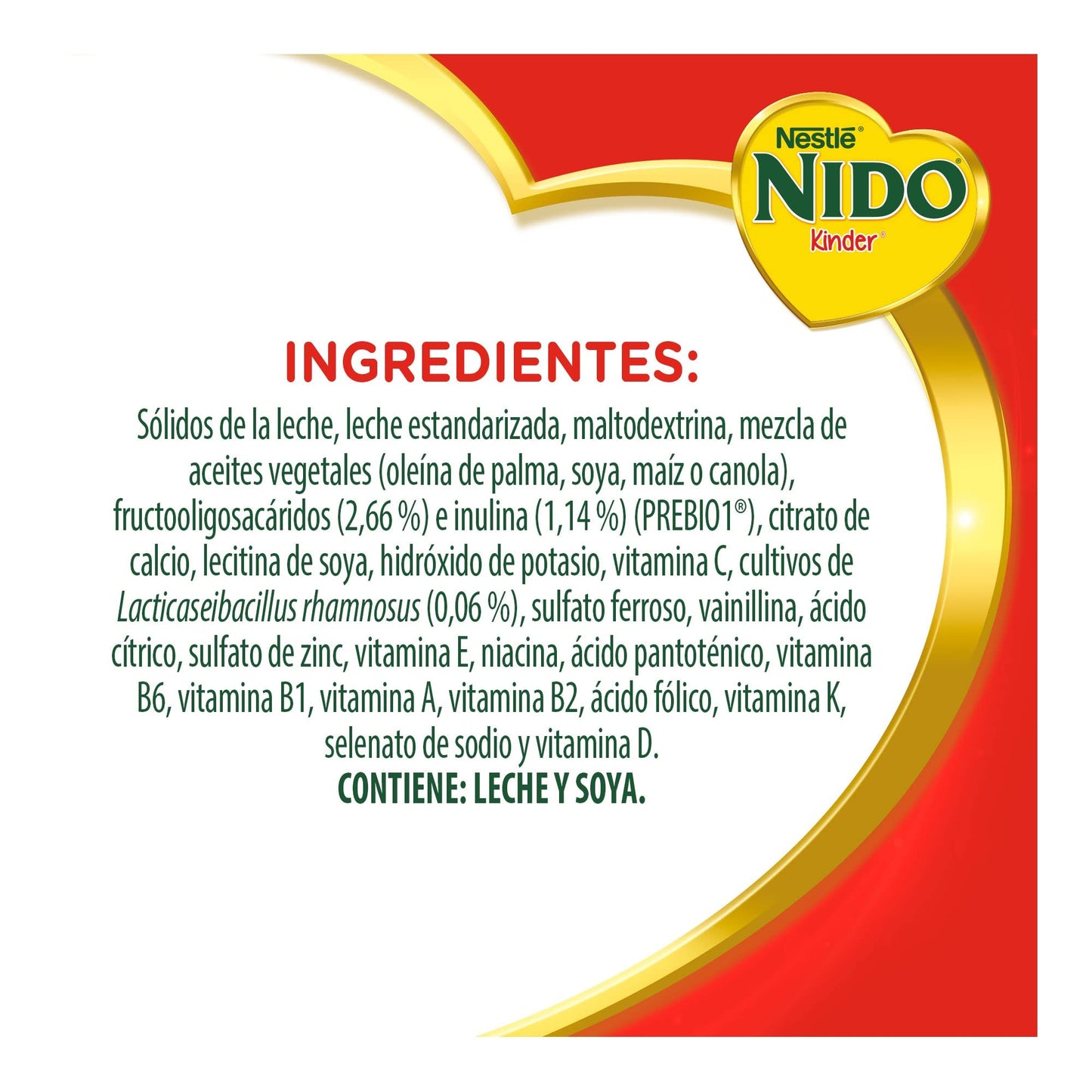 Nido Kinder, Alimento para Niños a partir de 1 año, Lata 2.5kg