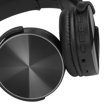 Mitzu MH-8097BK Audífonos, Bluetooth, Diadema, Recargables, Negro
