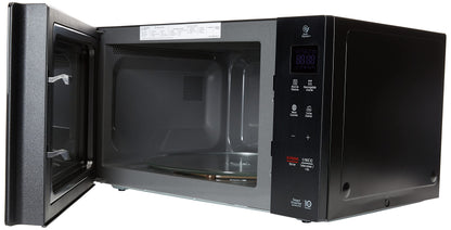 Horno de microondas LG, recubrimiento de facil limpieza, coccion uniforme, anillo giratorio estable, luz LED, Negro, modelo MS1536GIS