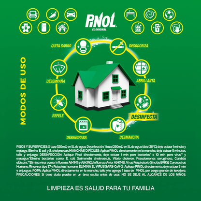 Pinol Limpiador Multiusos 9 Lt verde, Pack of 1