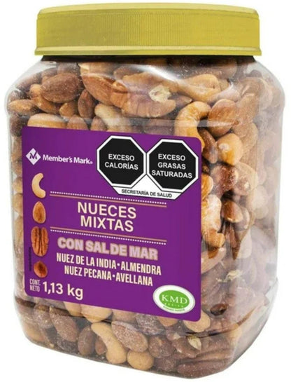 Members Mark - Member's Mark Deluxe Tuercas tostadas mixtas con sal marina (34 oz.)