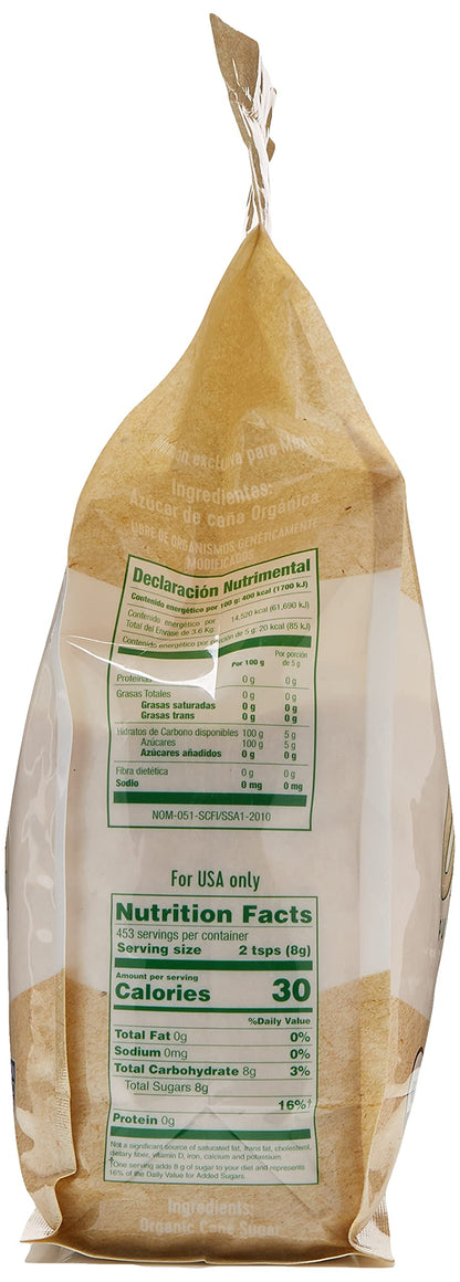 Zulka, Zulka azúcar Orgánica 8 Libras, 1 piezas, 3620 grams, 3600 gramo, 1