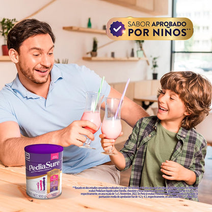 Pediasure Fresa en Polvo 900g, Fórmula para Alimentación Especializada