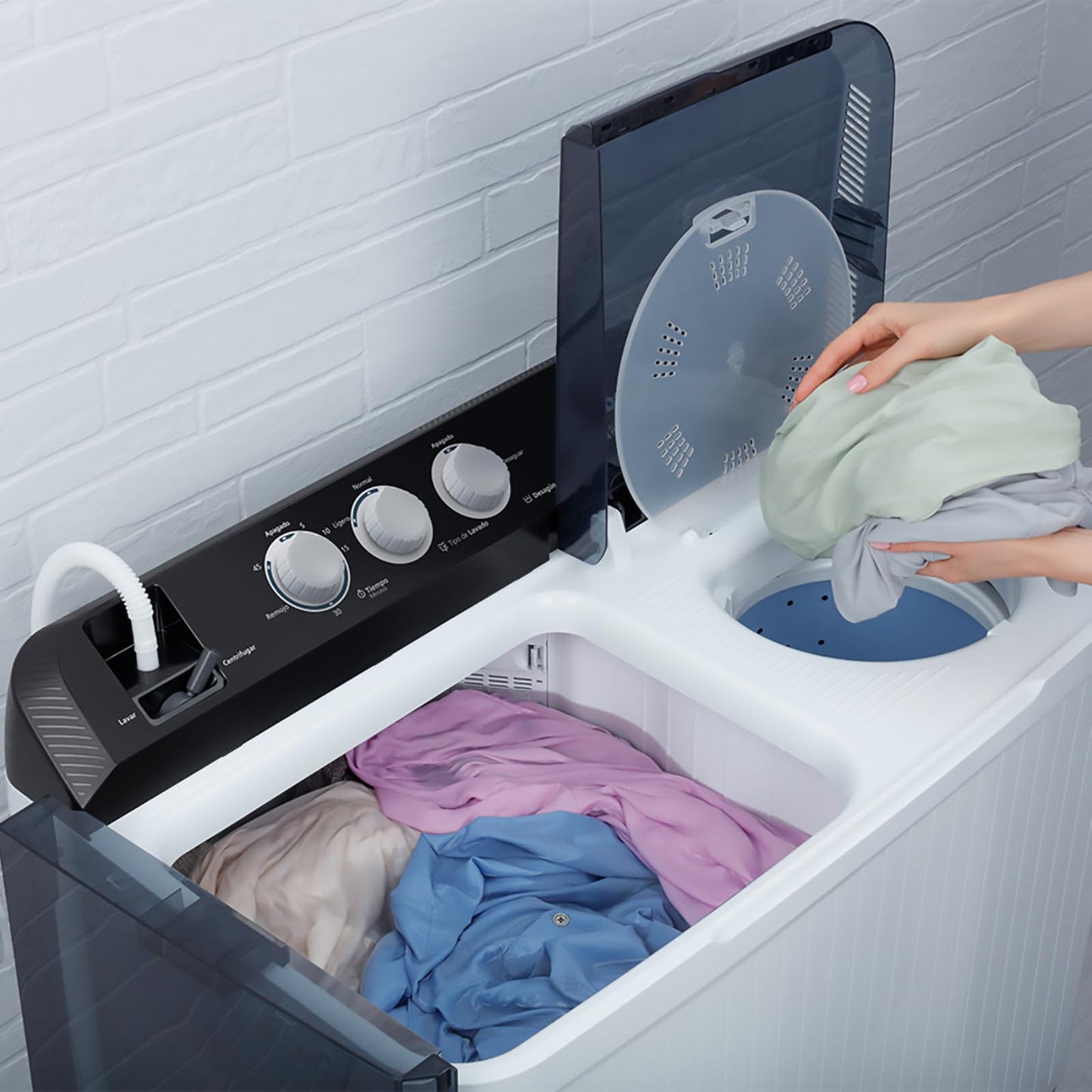 Mabe - Lavadora Semi-Automática 16 kg Blanca - LMDX6124HBAB0