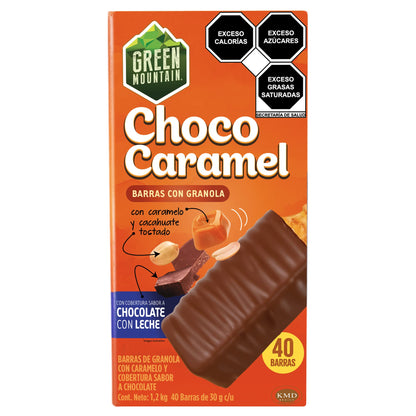 Barra Choco caramel 40 pzas Green Mountain