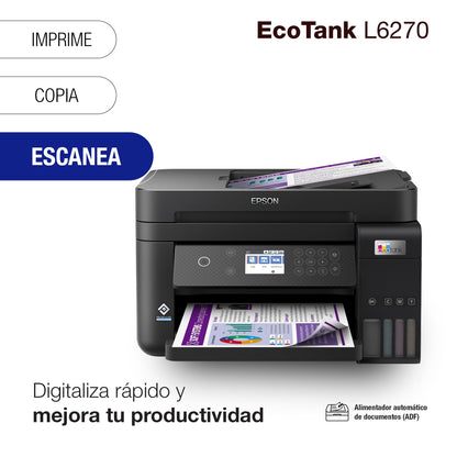 Epson Ecotank Impresora Multifuncional a Color L6270