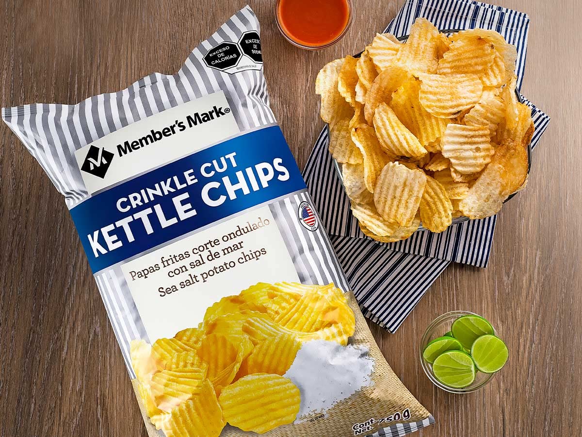 Member's Mark Papas Fritas Con Sal De Mar Kettle Chips Members Mark 750 Gr 3 BOLSAS