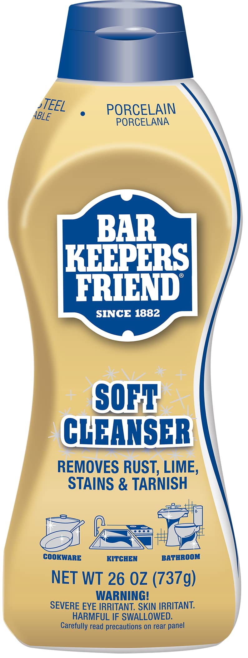 Bar Keepers Friend Soft Cleaner Premixed Formula | 26-Ounces | (2-Pack)