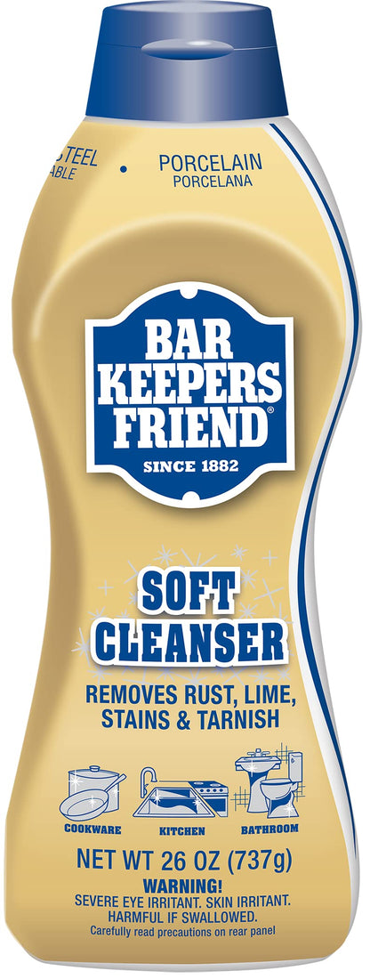 Bar Keepers Friend Soft Cleaner Premixed Formula | 26-Ounces | (2-Pack)