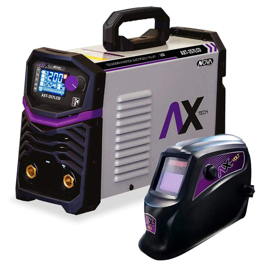 AXTECH - Soldadora Inversor Electrodo Tig Lift Bi-Voltaje AXT-257LCD