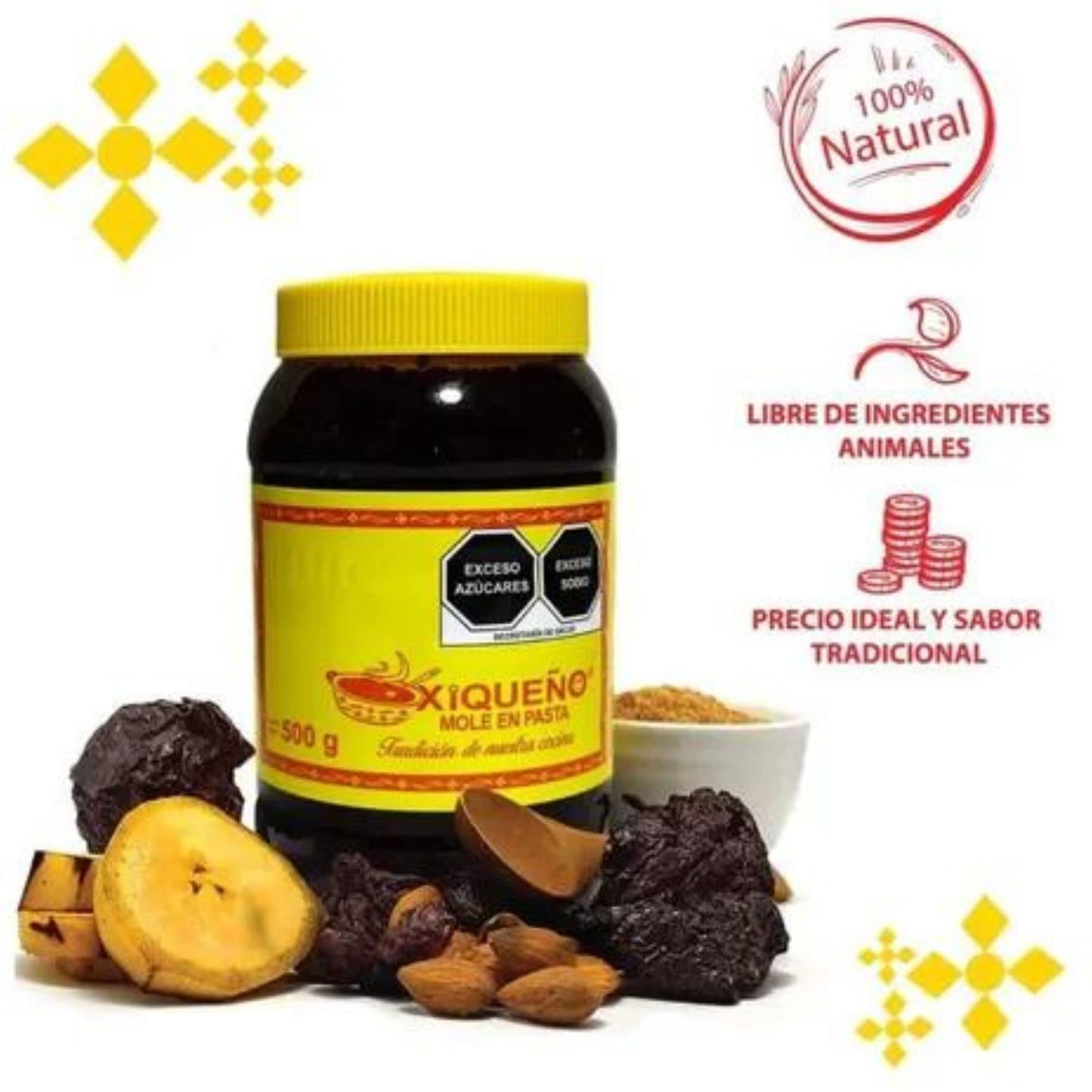 Mole En Pasta Xiqueño 2 Pzas De 500 G