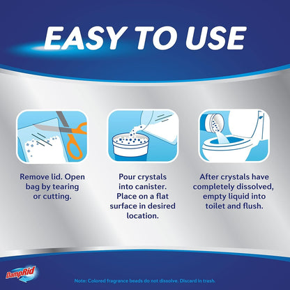 DampRid - Recambio Absorbente de Humedad, Aroma Fresco, 45 onzas