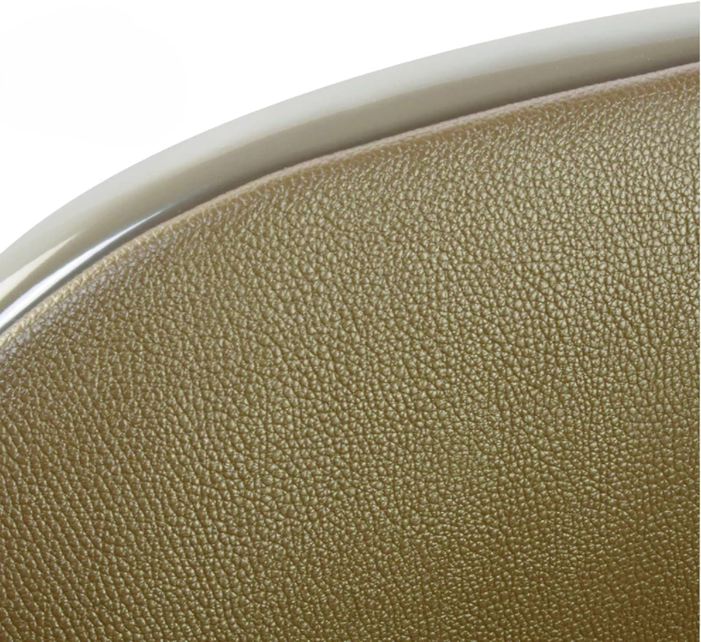 RIVARRO Silla Plegable metálica con Respaldo de Vinilo Beige