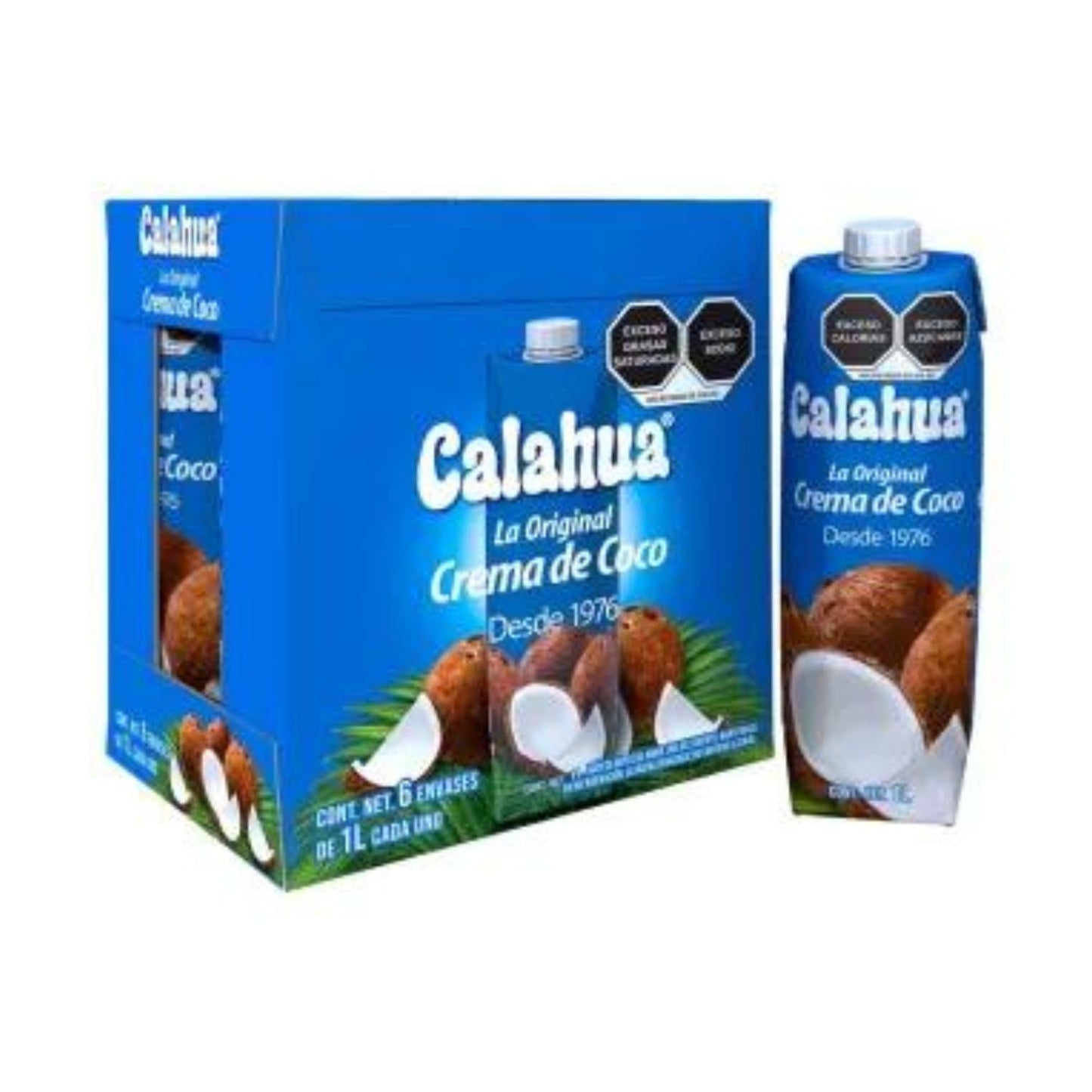 Crema de Coco Calahua 6 Pack de 1 Lt