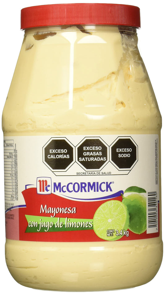 McCormick Mayonesa con Jugo de Limones, 3.4 Kg