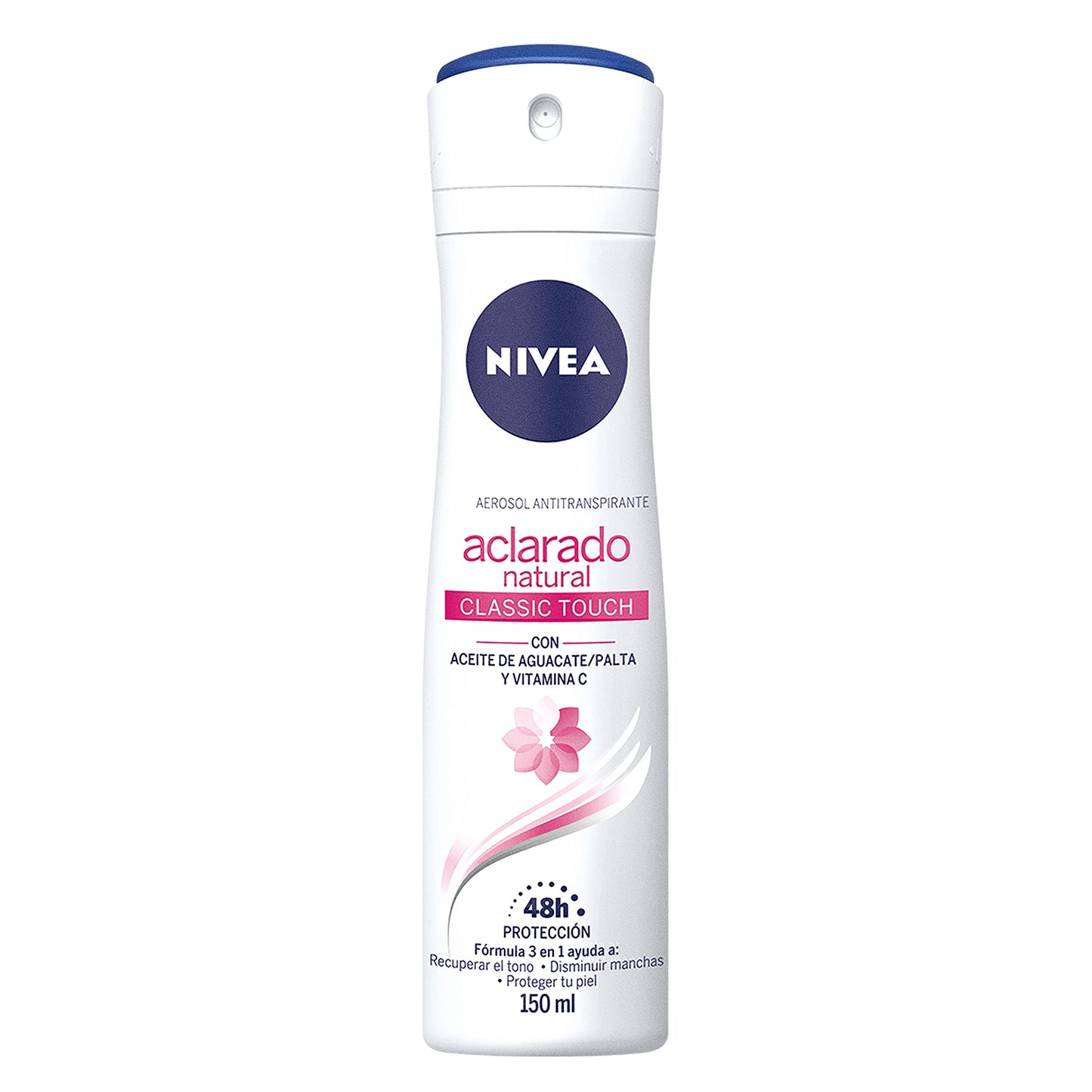 NIVEA - Desodorante Aclarante para Mujer, Nivea Tono Natural Classic Touch (150 ml), 48hrs Protección Antitranspirante en Spray con Aceite de Aguacate y Vitamina C