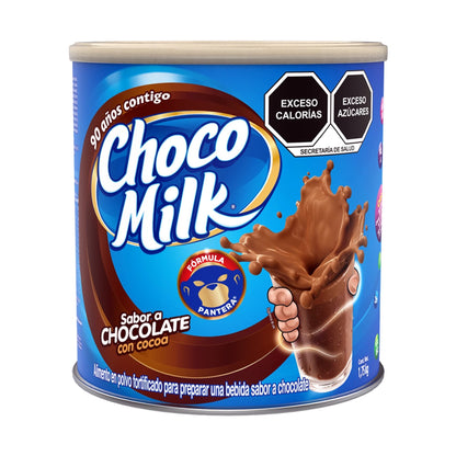 Choco Milk Alimento en Polvo Fortificado para Leche Sabor Chocolate Lata 1750g