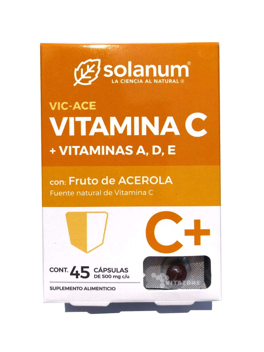 Solanum Vitamina C Solanum 45 Cápsulas C+