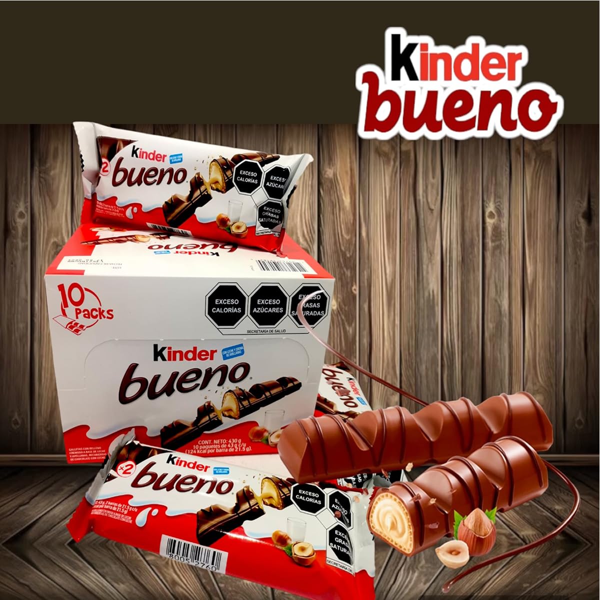 Kinder Bueno, Paquete de 10 x 43 g