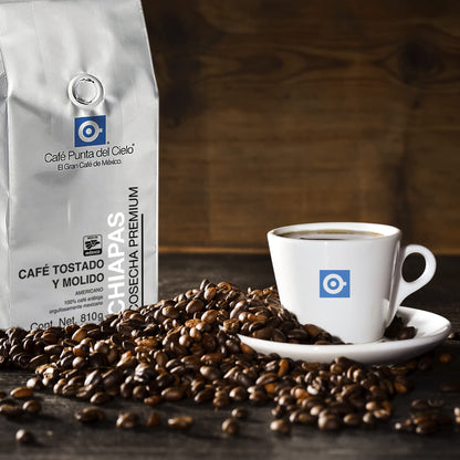 Café Punta del Cielo - Café Punta del Cielo, CAFÉ AMERICANO REGIÓN CHIAPAS COSECHA PREMIUM PORC. 810 g, 810 gramos