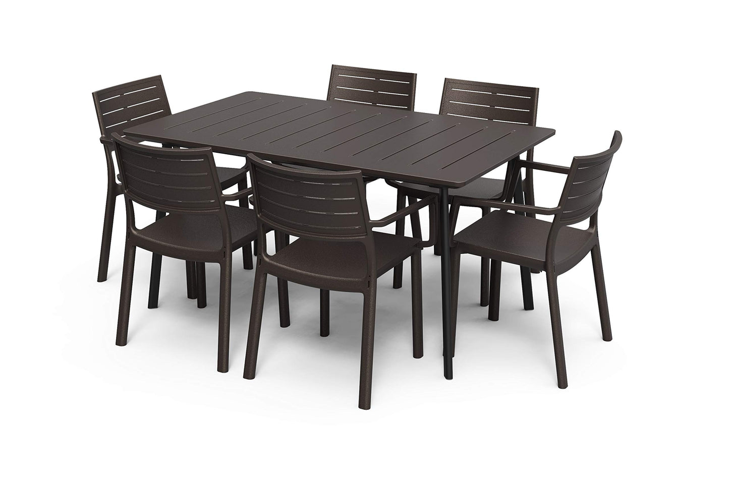 Keter 247274 Mesa de Comedor para Exteriores de Metal