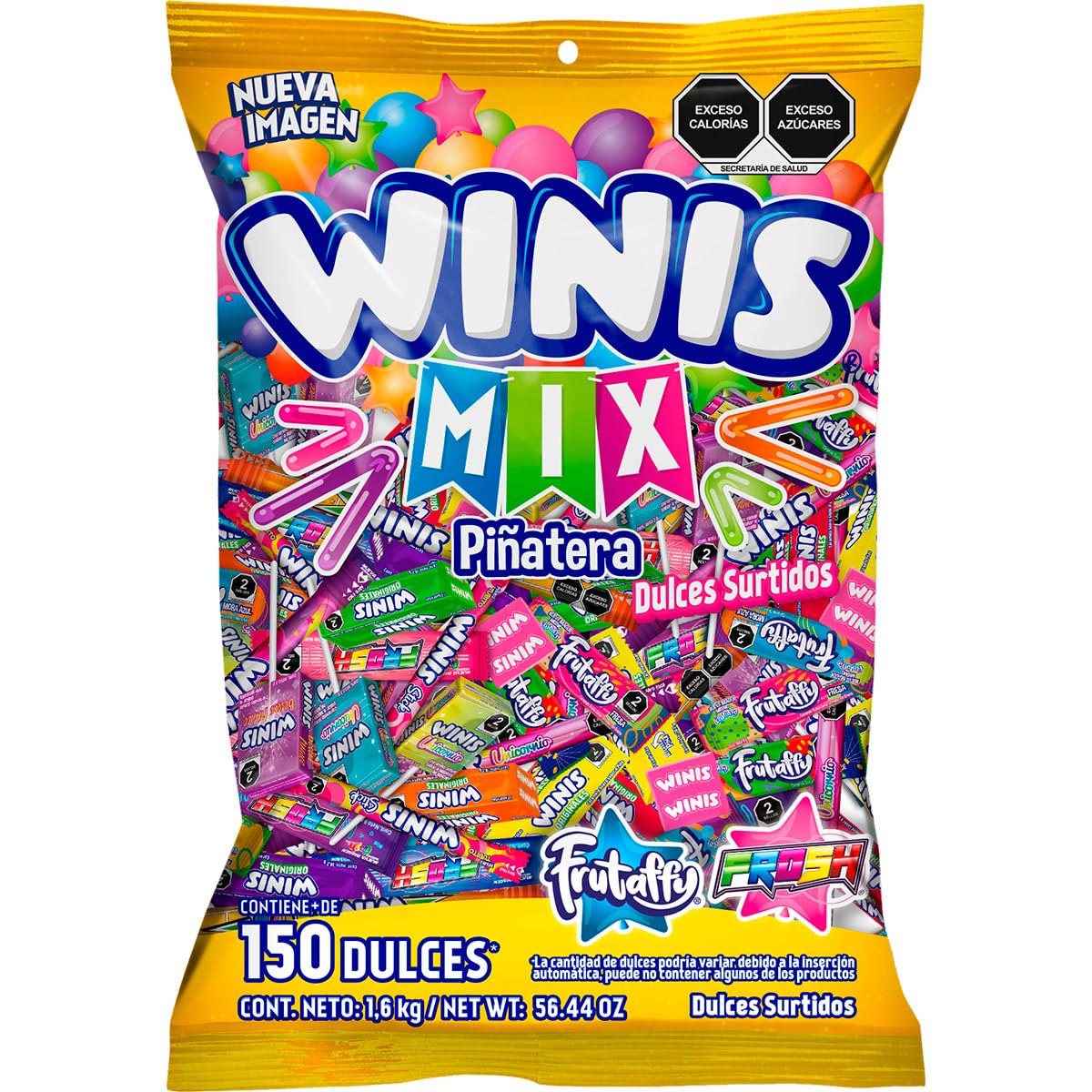 Winis Mix de 1.6 kg. Bolsa con más de 150 pzas.