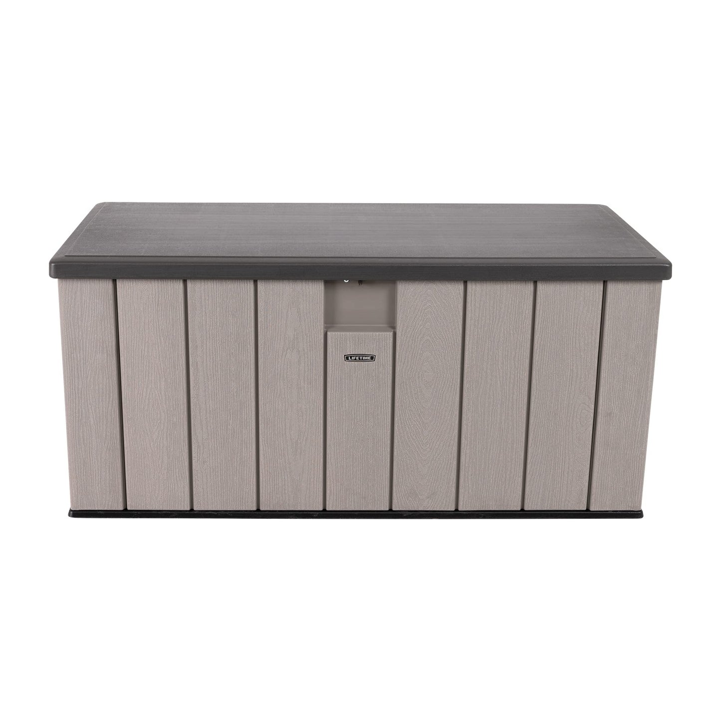 LIFETIME - Caja de almacenamiento para exteriores de 150 galones, tapa gris