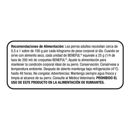 Purina Beneful Alimento Humedo para Perros Adultos con Sabor de Pavo y Arroz - 1 Pack x 20 Piezas de 100 g c/u, Total: 2000 g
