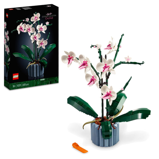 LEGO 10311 Icons Orchid Artificial Plant Building Set with Flowers, Home Decor Accessory for Adults, Botanical Collection Gift Idea
